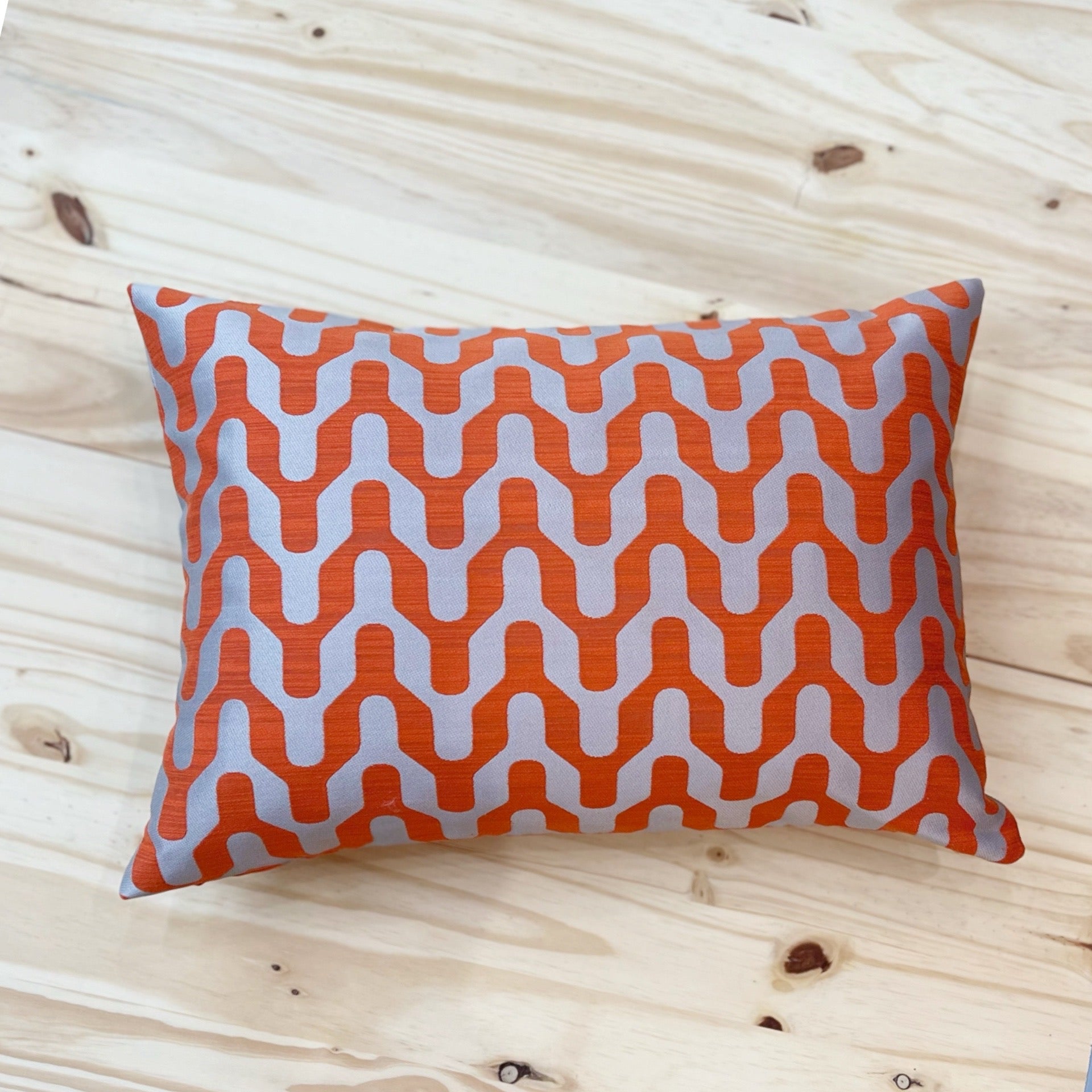 Santi Lumber Pillow - Burnt Orange - 20" x 14"
