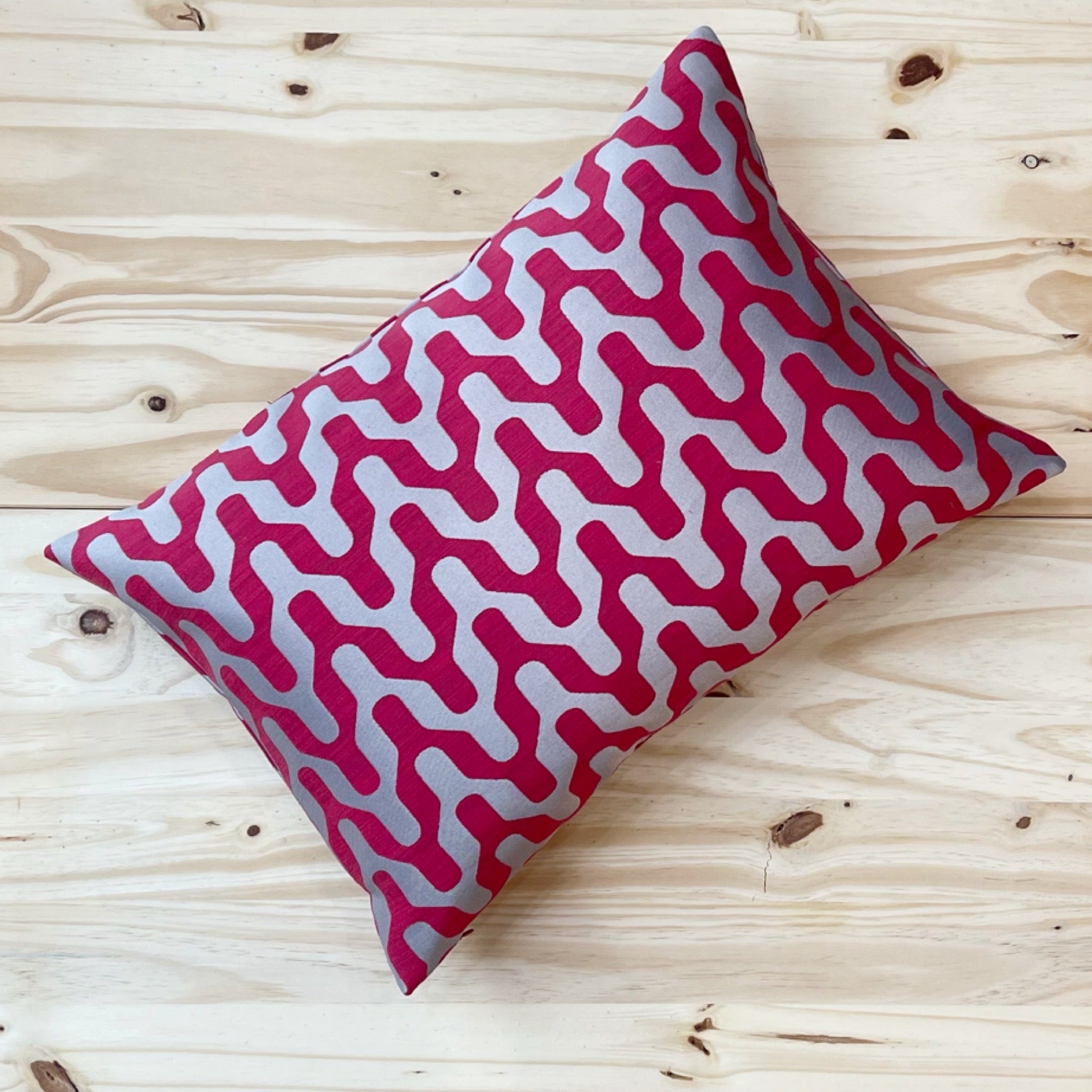 Santi Lumber Pillow - Ruby Red - 20" x 14"