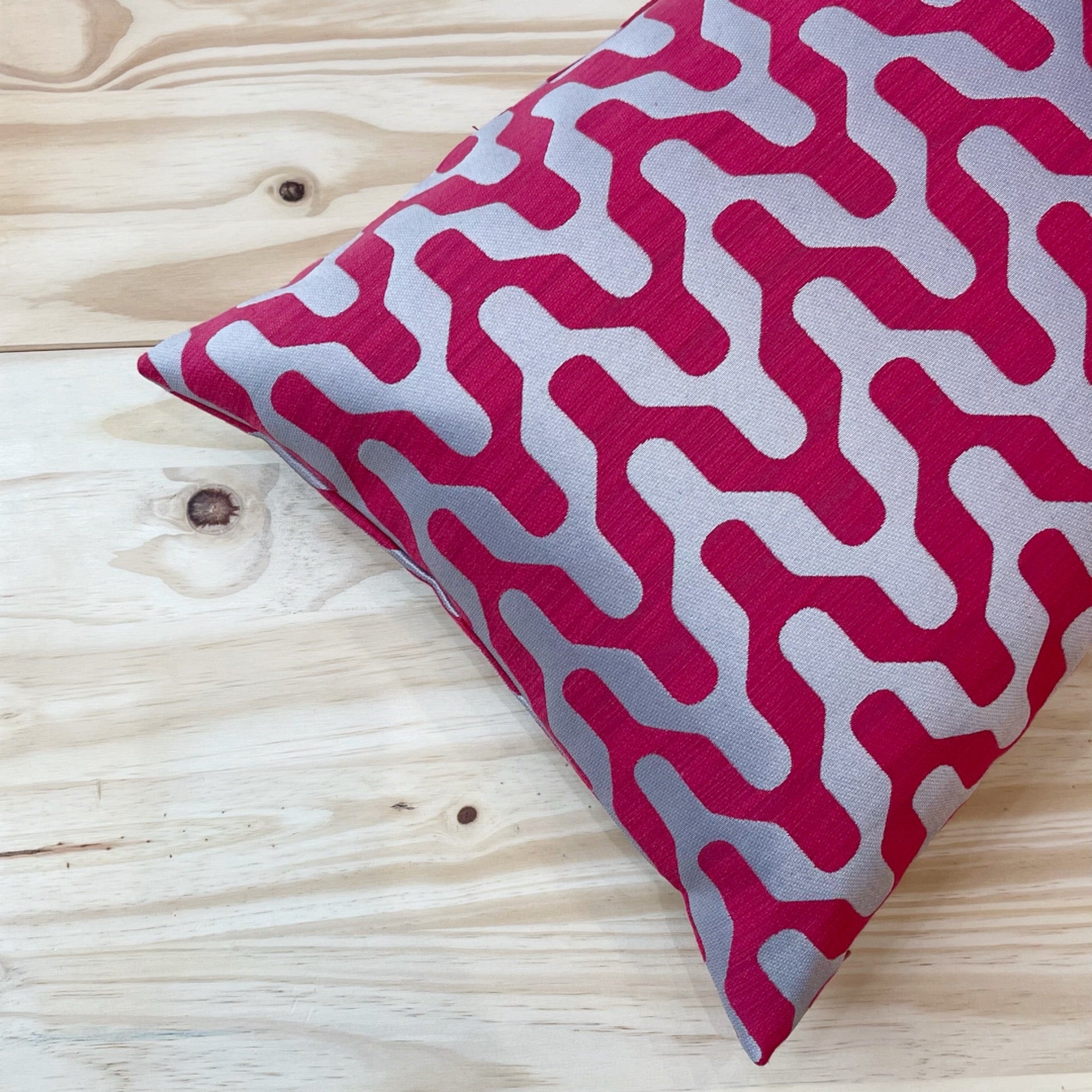 Santi Lumber Pillow - Ruby Red - 20" x 14"
