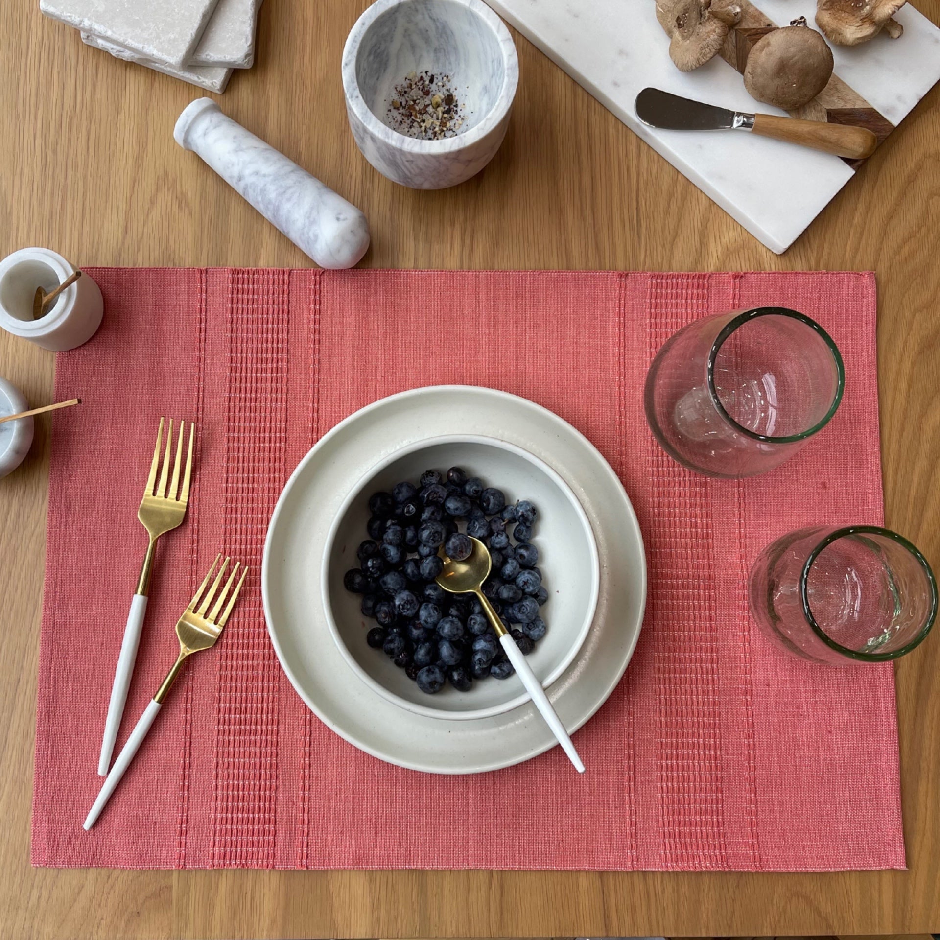Jamil Handwoven Placemat (Set of 2) - Berry Punch