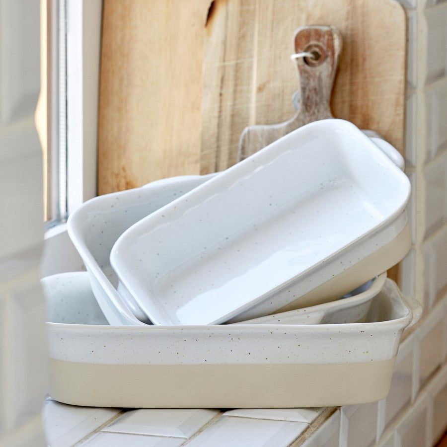 Rectangular Ramekin Set of 2 Round Ramekin Fattoria -White Cloud - INCASA