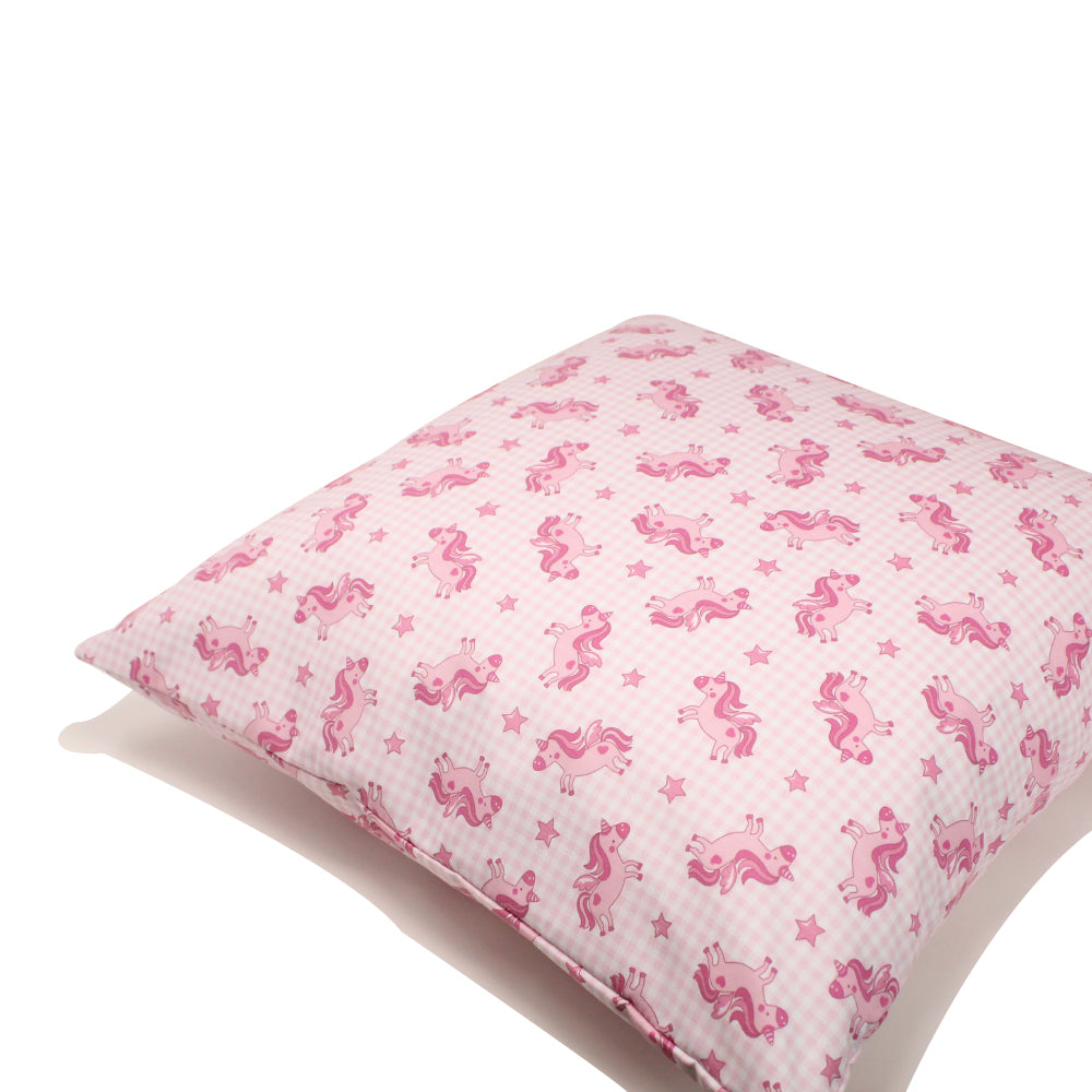 Pink Unicorn Pillow - 18" x 18"