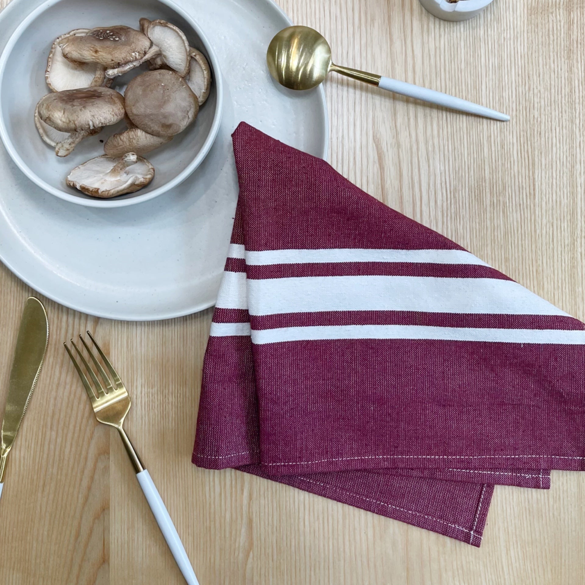 Jamil Handwoven Napkin (Set of 2) - Ruby Red