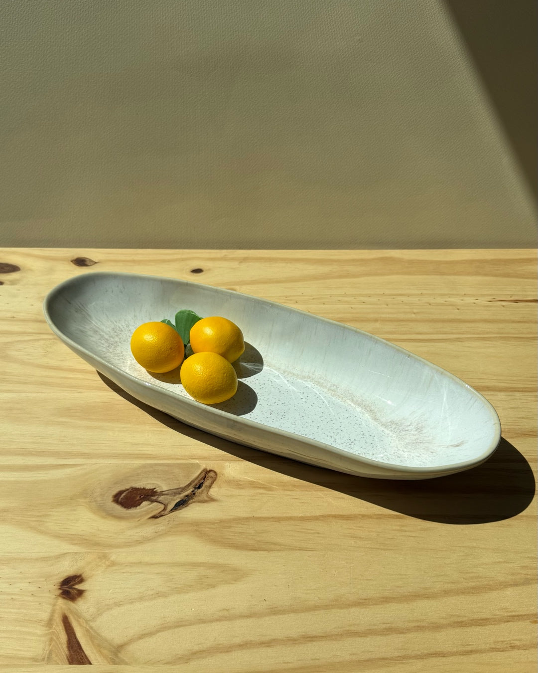Eivissa Oval Platter - Sand Beige