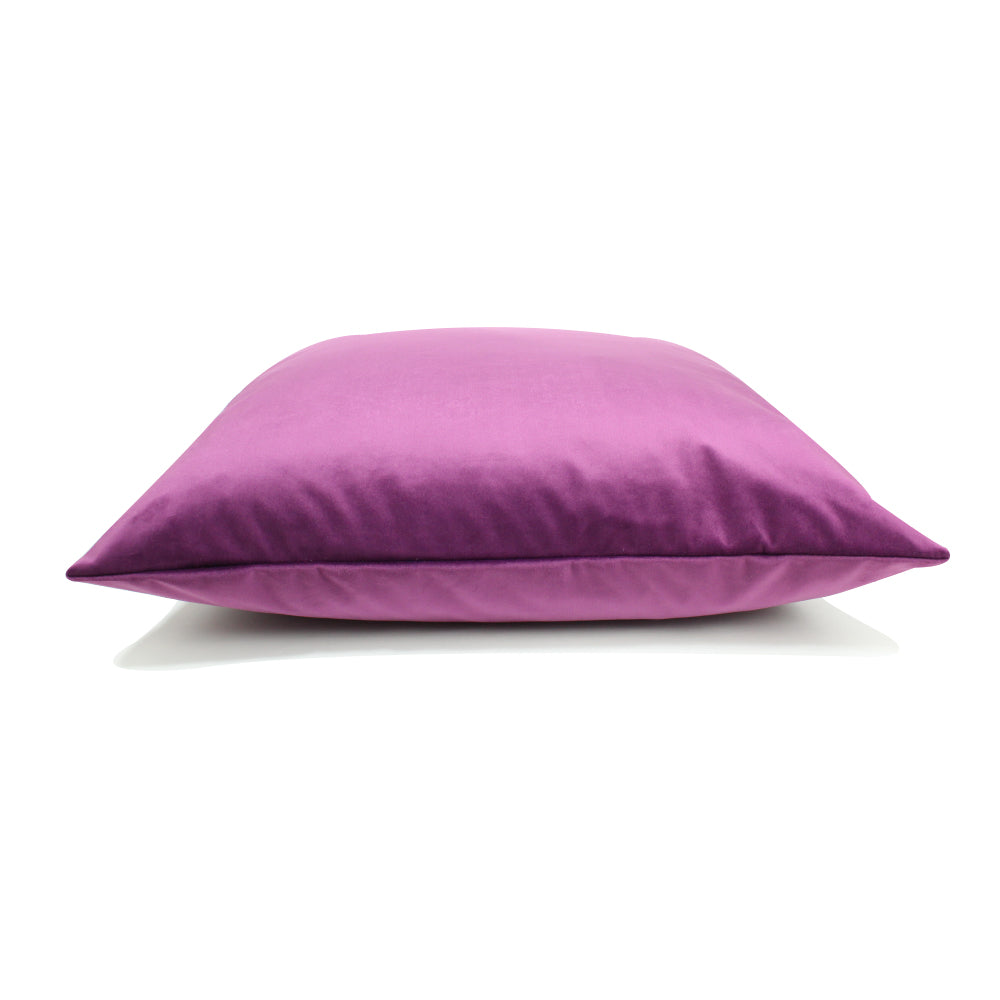 Round Velvet Cushion Ashy purple — PHIONAH