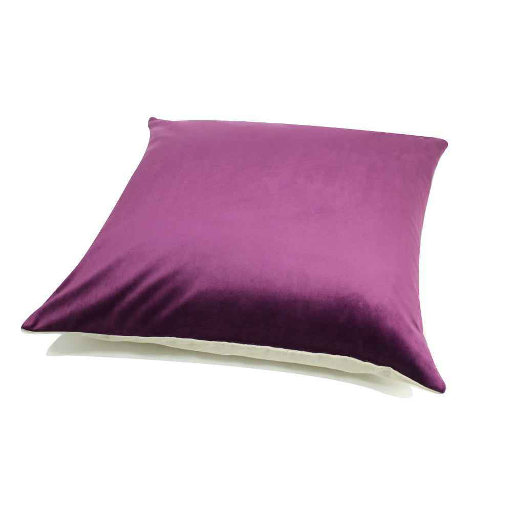 Alma Pillow - Purple / Cream - 20" x 20"