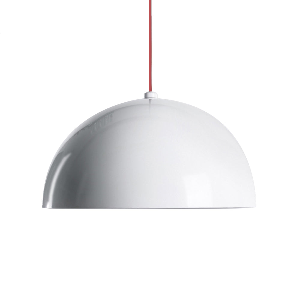 Dome Pendant - Glossy White - Large