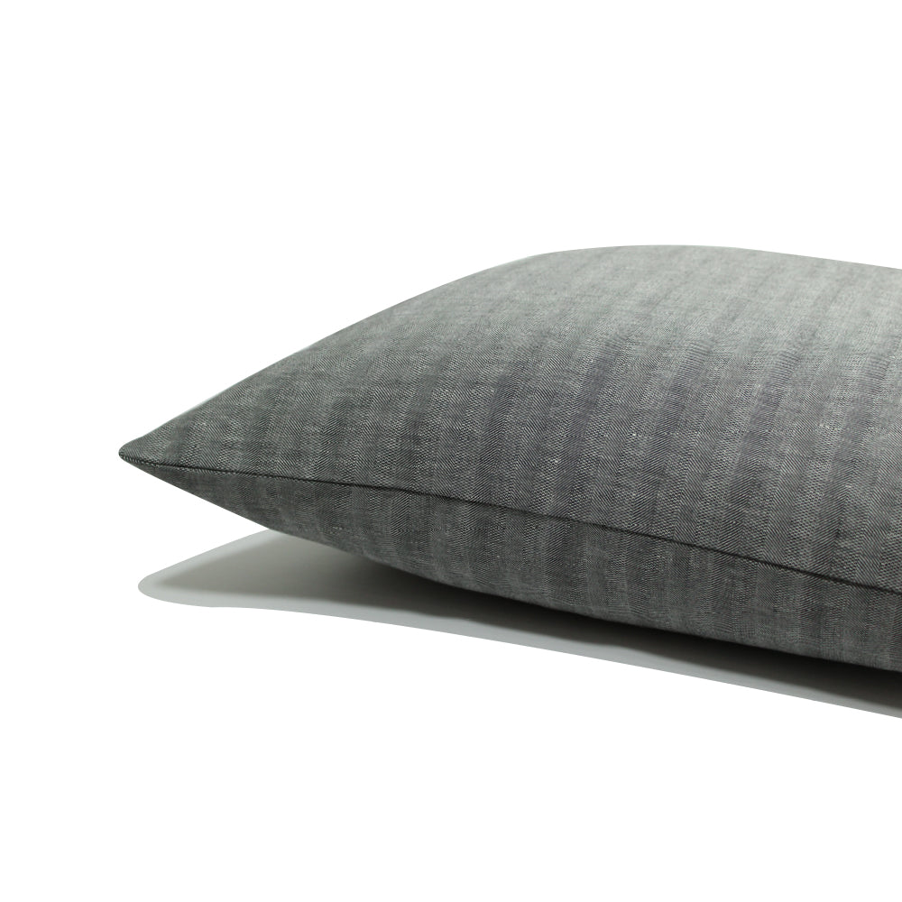 Livia Pillow - Herringbone Grey - 20" x 20"