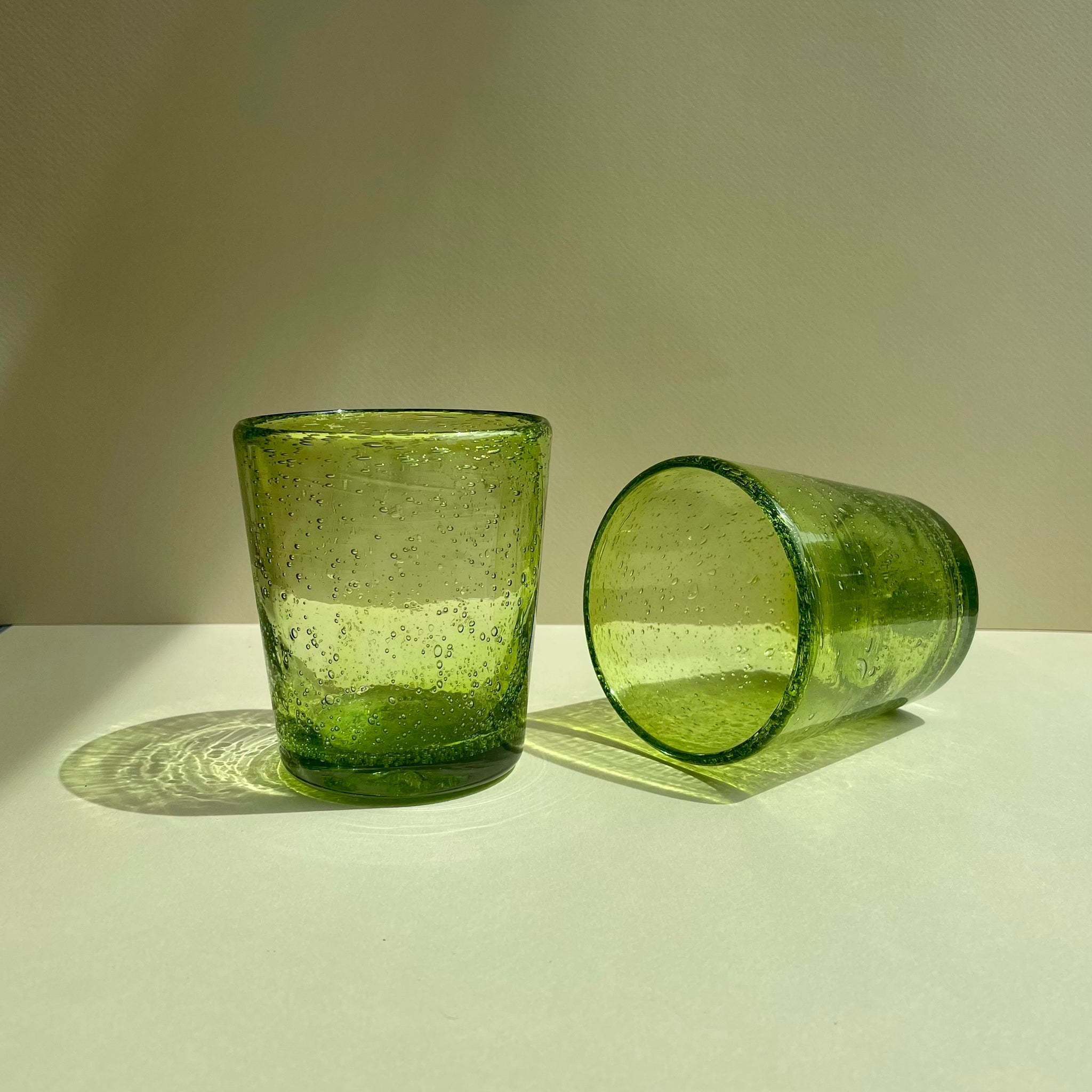 Gaspar Handblown  Glass - Lime Green