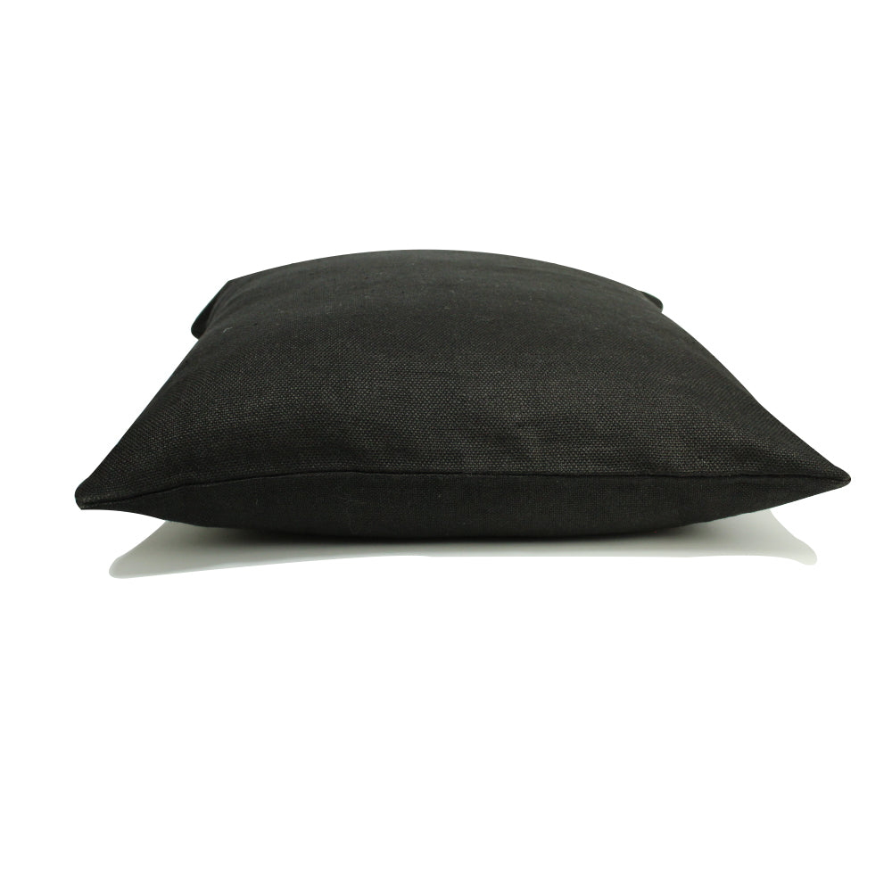 Linen Pillow - Black - 20" x 20"