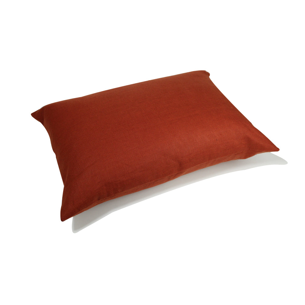 Linen Pillow - Terracotta - 20" x 14"