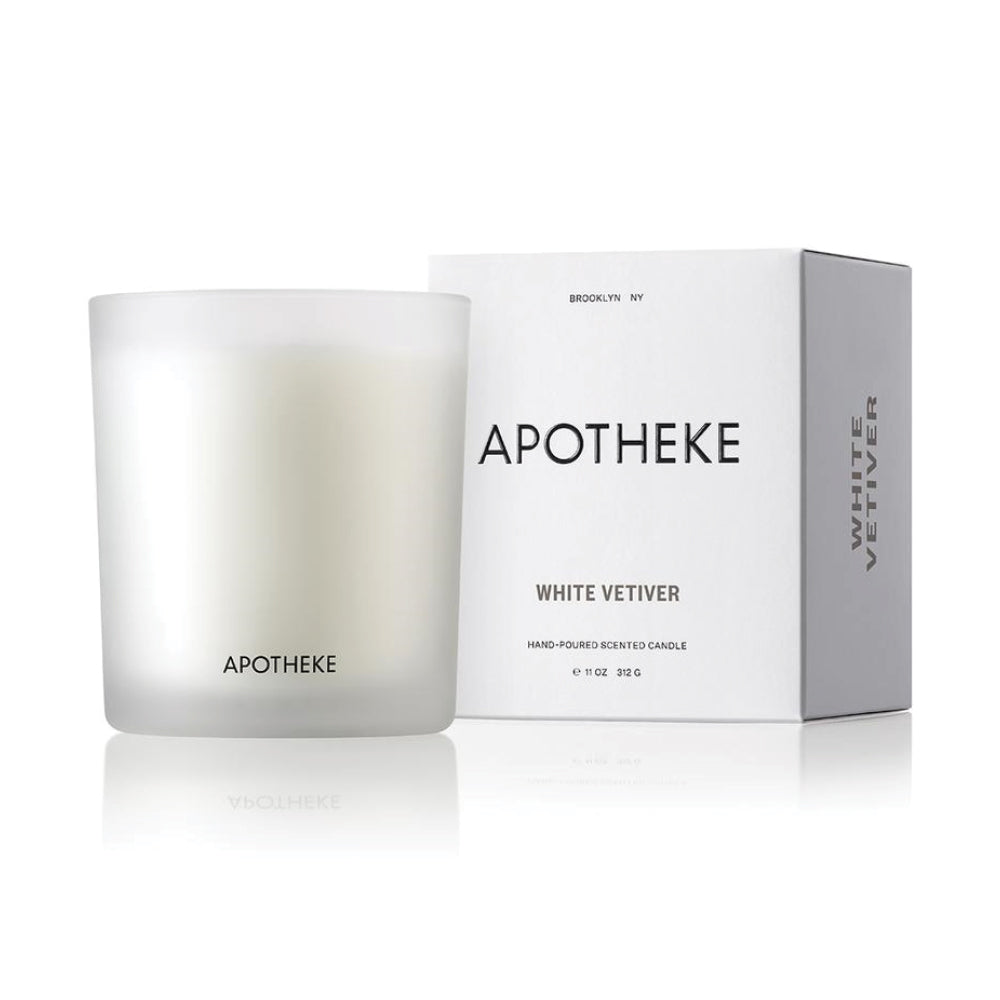 White Vetiver Hand-poured Candle - 11 oz.