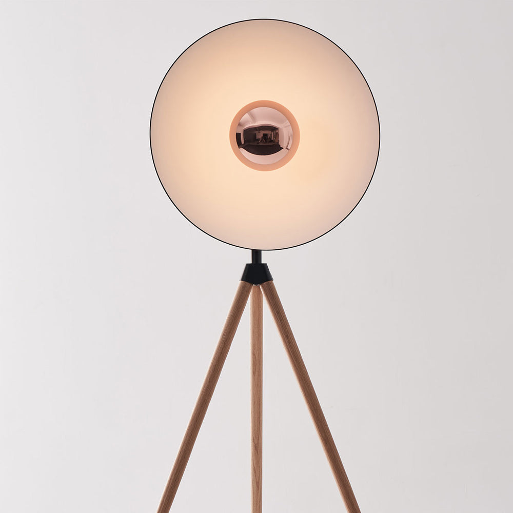 Apollo Floor Lamp - Matte Black / Wood