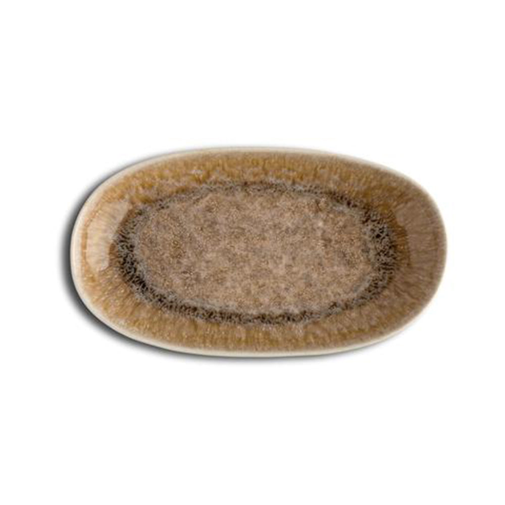 Oval Serving Tray - Caramel