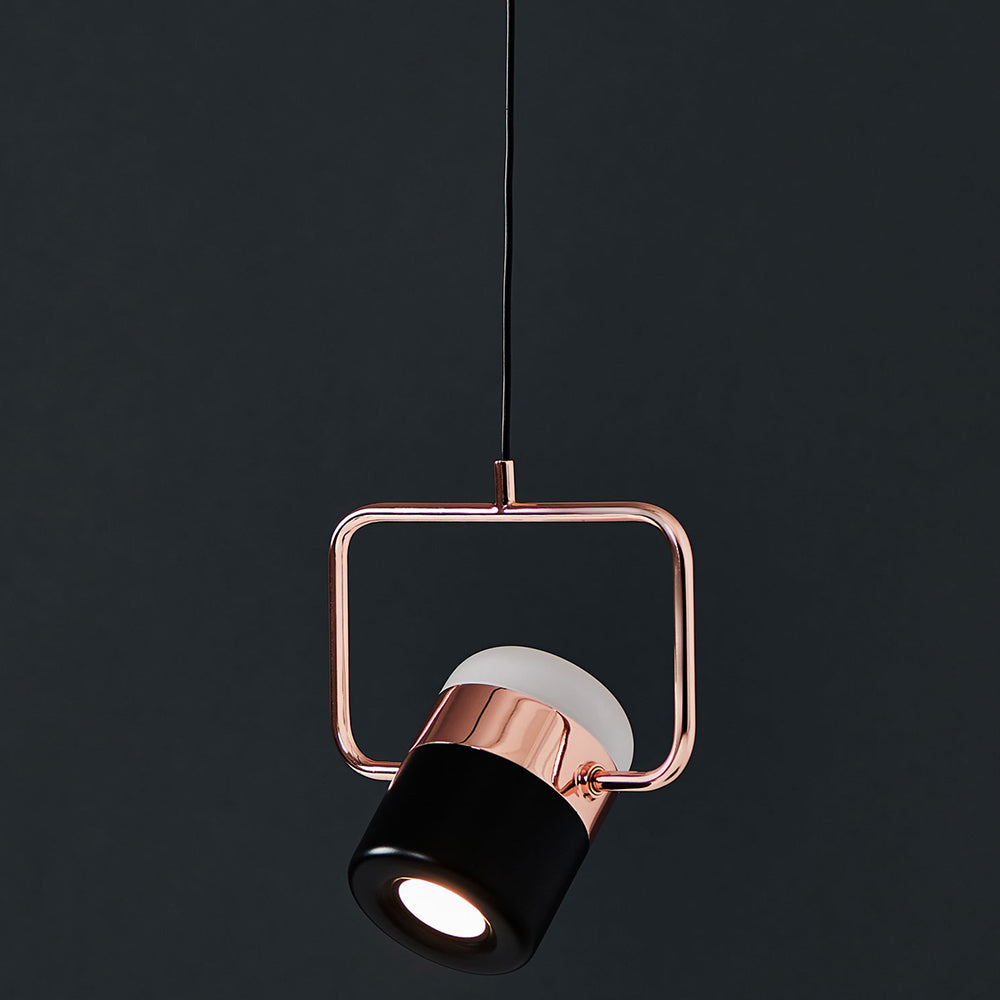 Ling H Pendant - Matte Black / Copper