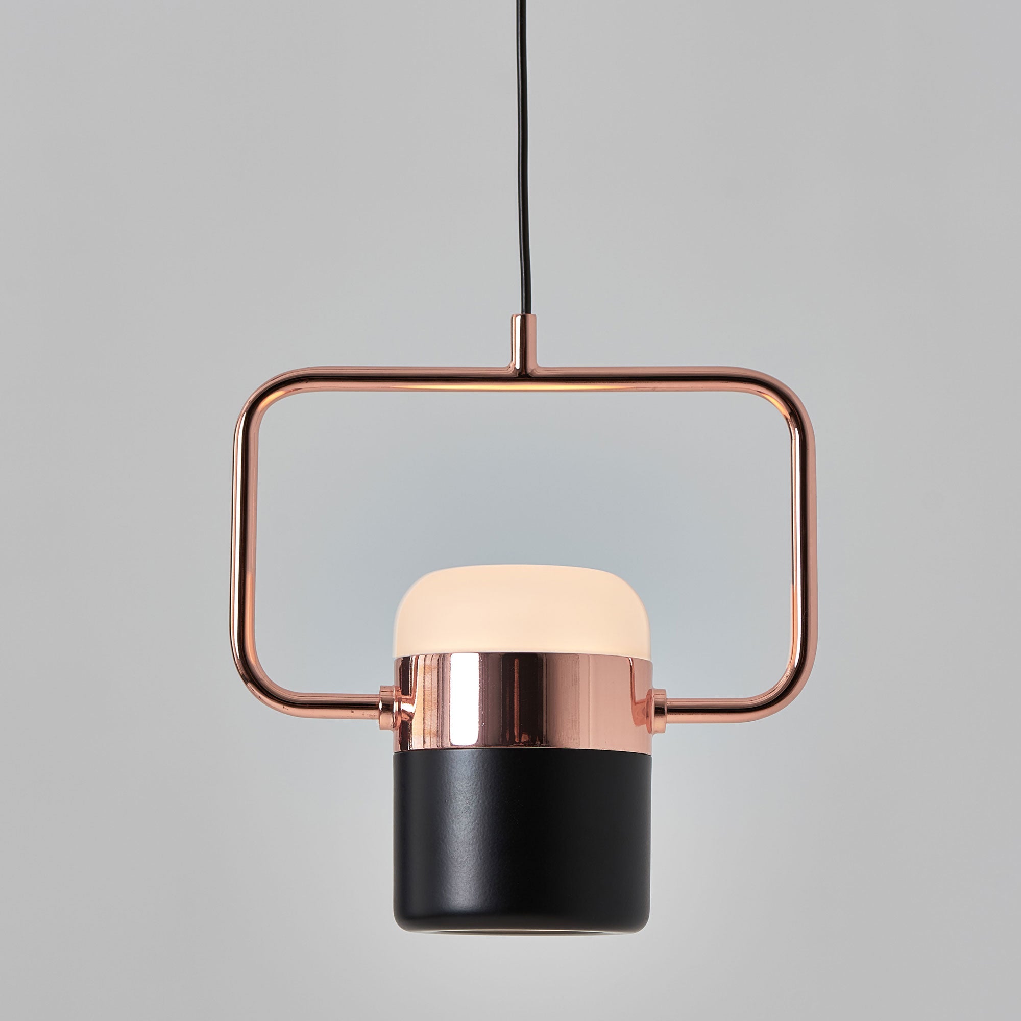 Ling H Pendant - Matte Black / Copper