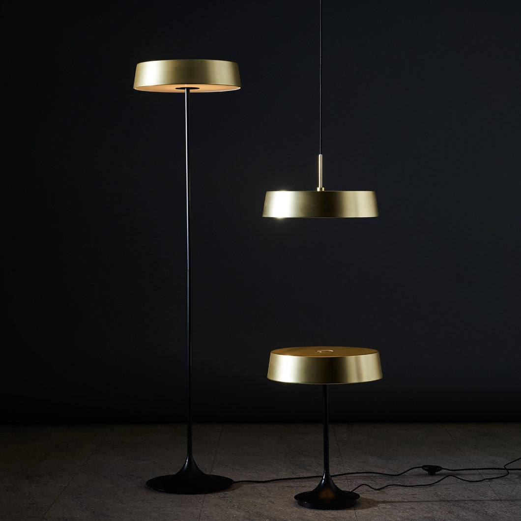 China LED Floor Lamp - Matte Black / Sand Gold